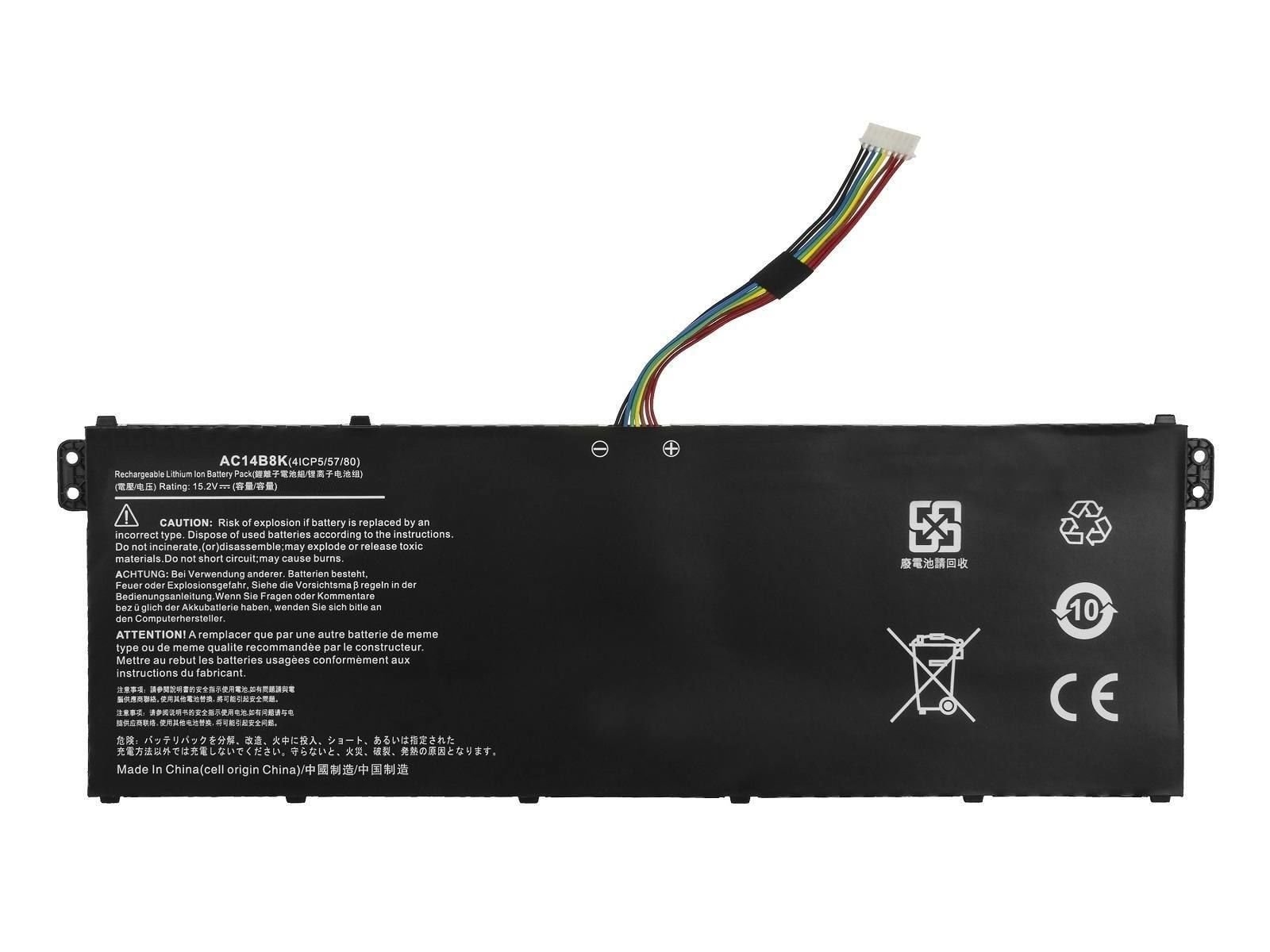 Acer Ac14b8k, Ap14b8k, Ap19b5l, Ap19b5ljw Ac14b18k Ac14b3k Ac14b7k Ms2392 Ms2394 Ms2397 N15w5 N16c1 N16p7 N16ps N19c1 N19c4 N19c5 N20c12 Nitro An515-31, 5 An515-41, 5 An515-42 Np515-51 A515-55, 5 A515-55g A515-53g, 5 A515-54, 5 A515-54g Batarya Pil