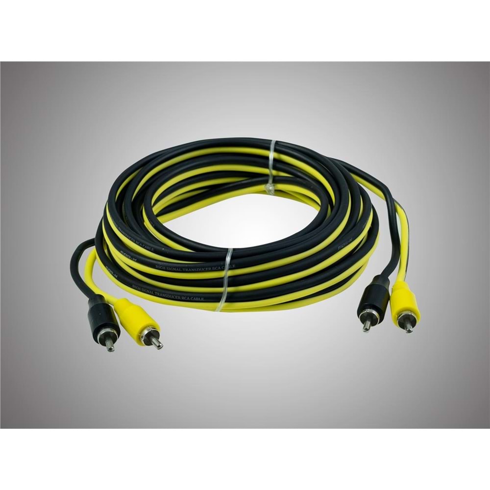 For-X 25RCA/5m Sm OFC Sarı Siyah Kablo - Görsel 3
