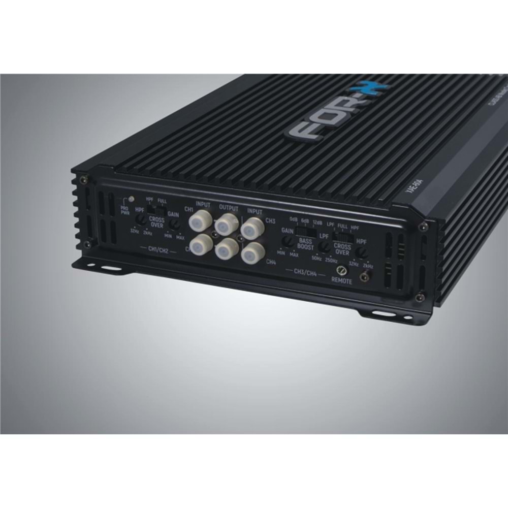 For-X XAE-604 Stero Ve Mono Kanal 4 Çıkış Bass Kontrollü Oto Anfi - Görsel 4