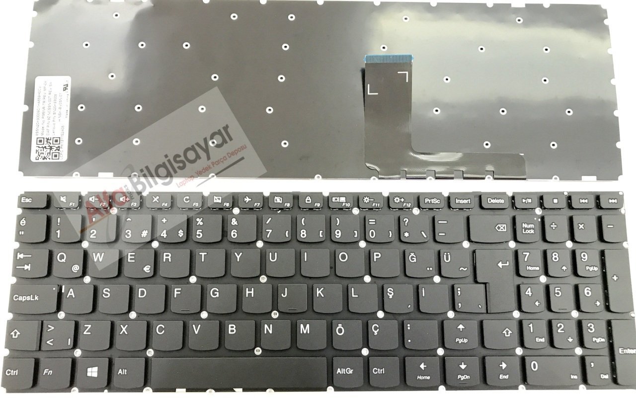 Lenovo ideapad 310-15ABR 310-15IAP 310-15IKB 310-15ISK V310-15IKB V310-15ISK 80ST 80TT 80TV 80SM 80UH 80T3 80SY PM5NR-TR, 9Z.NCSSN.201, SN20K93009,  NSK-BV2SN,PK1311S2A05 Klavye Tuş takımı Q-Türkçe