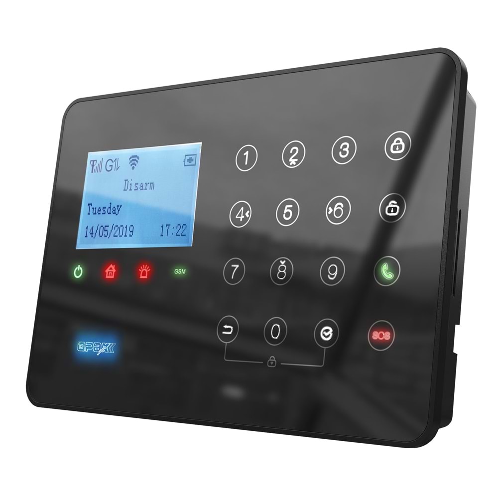 ARD-575 SİYAH GPRS I GSM I WİFİ KABLOLU & KABLOSUZ DOKUNMATİK ALARM SİSTEMİ - Görsel 4