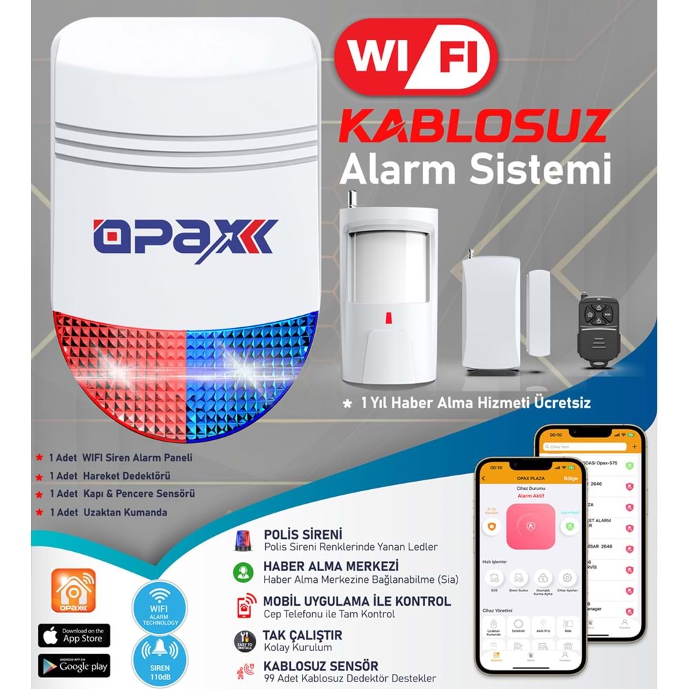 BGR-12 WİFİ KABLOSUZ SİREN ALARM SİSTEMİ MOBİL UYGULAMALI - Görsel 3
