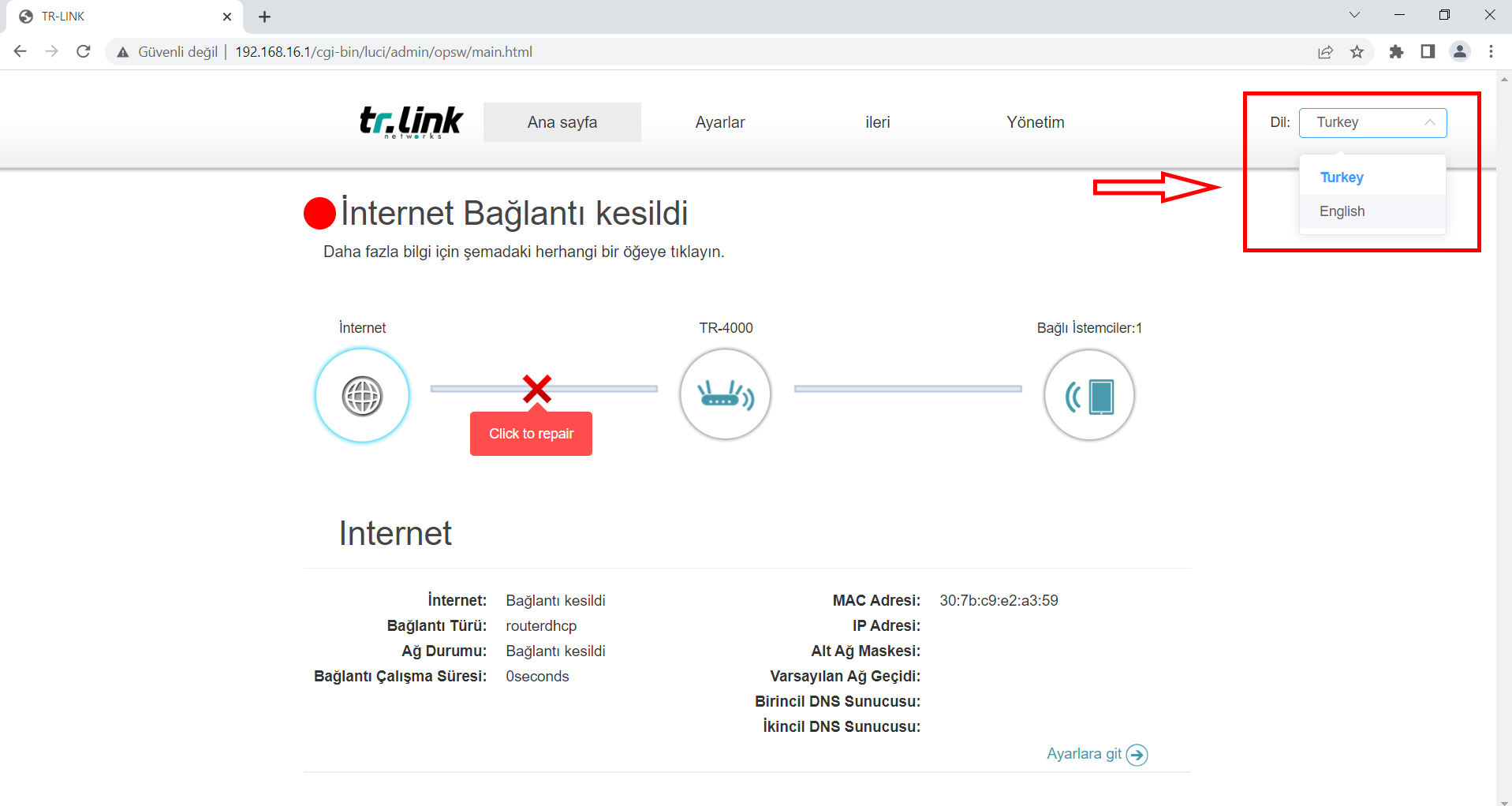 TR-Link TR-4000 Access Point Router Kurulumu - Görsel 2